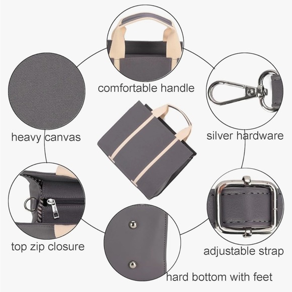 EUC - Canvas Tote Purse - Picture 8 of 8